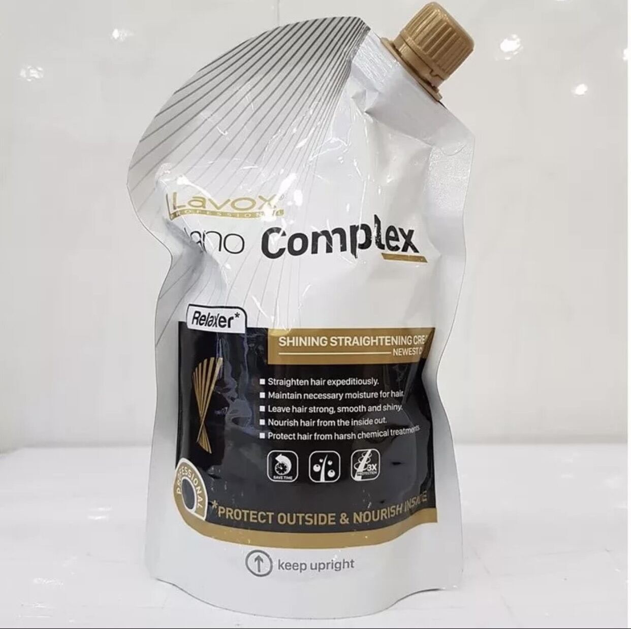 [Chỉ 7/3 Hoàn Tiền 15%]Kem duỗi Lavox dạng túi 500ml, duỗi tóc k cần dập