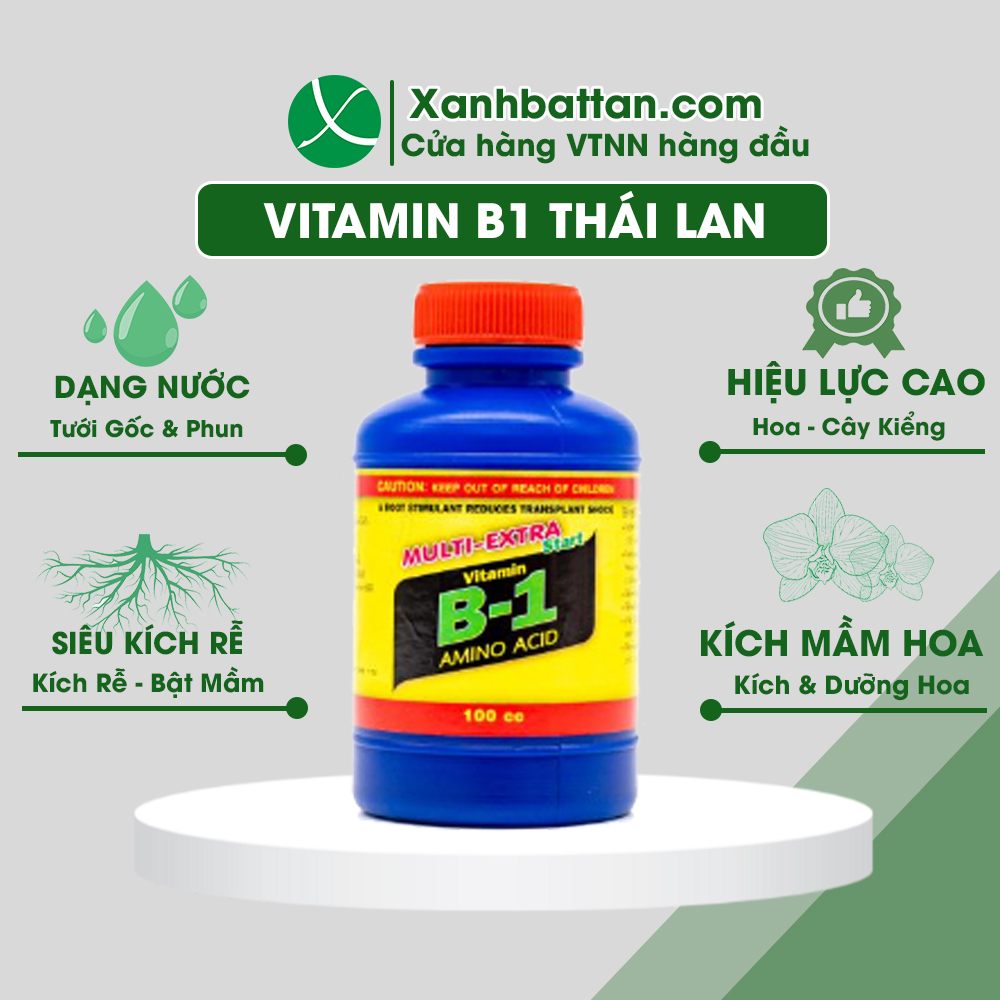 Chế Phẩm Vitamin B1 Thái Dùng Cho Hoa Lan Chai 100 ml