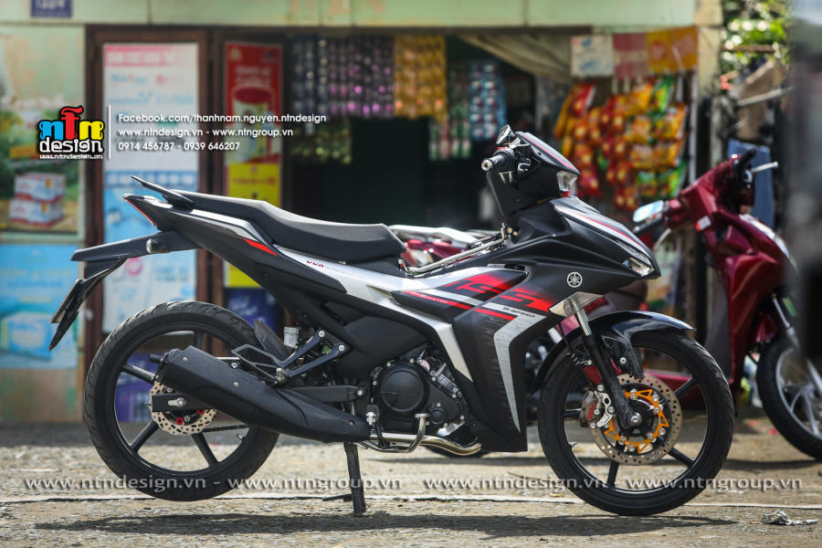 [Siêu Sale] [Ảnh thật] Tem rời Exciter 155 đen nhám - mẫu mới 2023 đỏ bạc