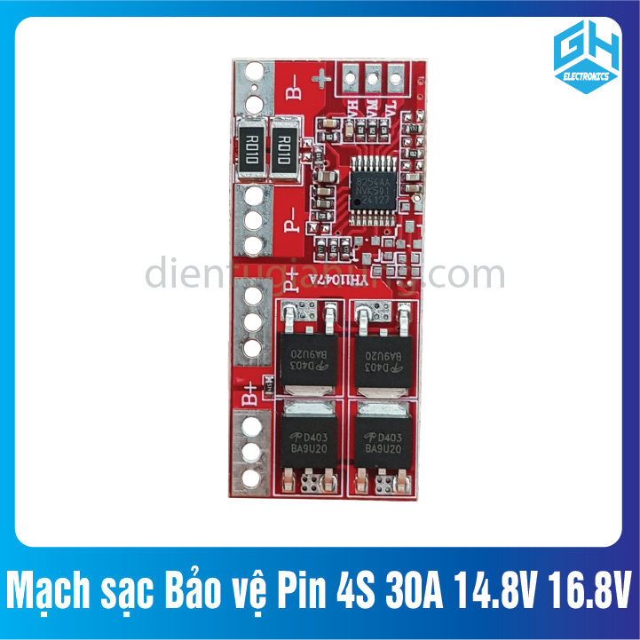 Mạch sạc Bảo vệ Pin 4S 30A 14.8V 16.8V