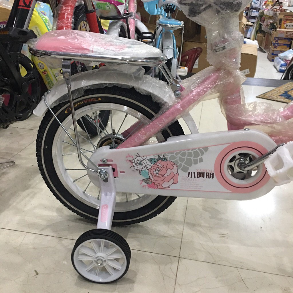FREE SHIP- Xe đạp BÉ GÁI Xaming Hồng đủ size cho bé ( Size 12-14-16-18-20)