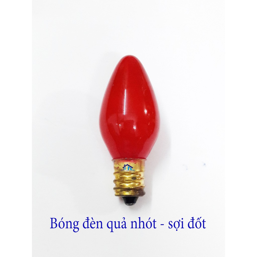 Bộ 10 bóng đèn quả nhót - E12 sợi đốt