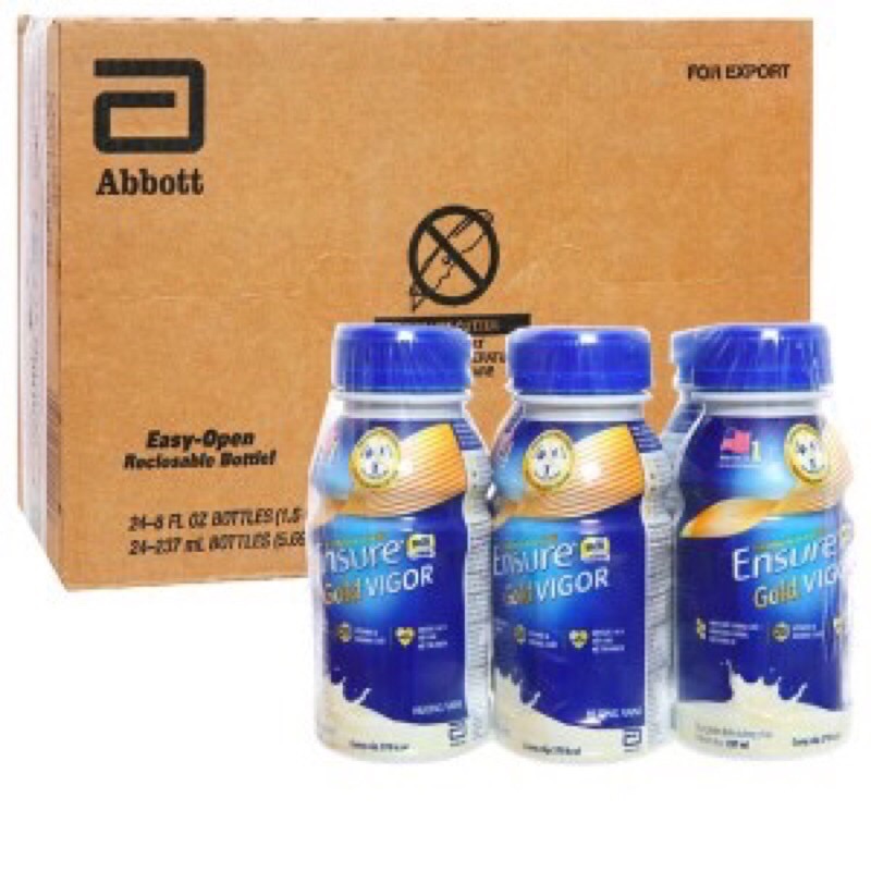 LỐC 6 chai Sữa Pha Sẵn Ensure Nước 237ml Hương Vani