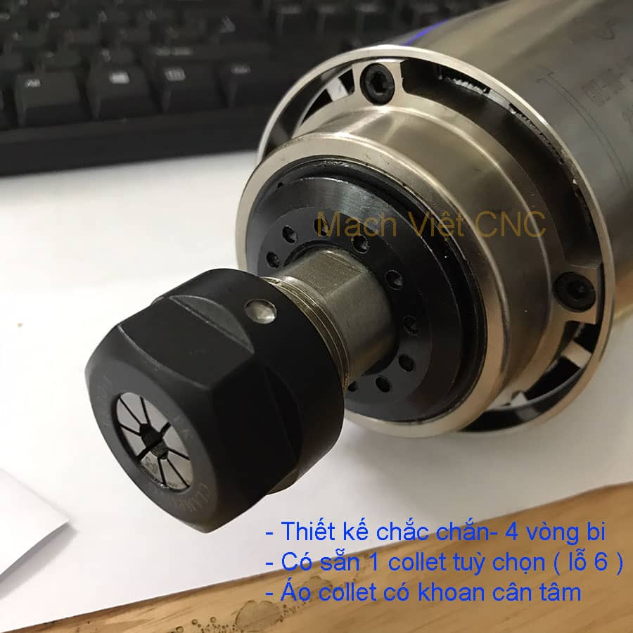 Củ đục vi tính, Spindle 2.2kW tròn tản nhiệt gió ER20