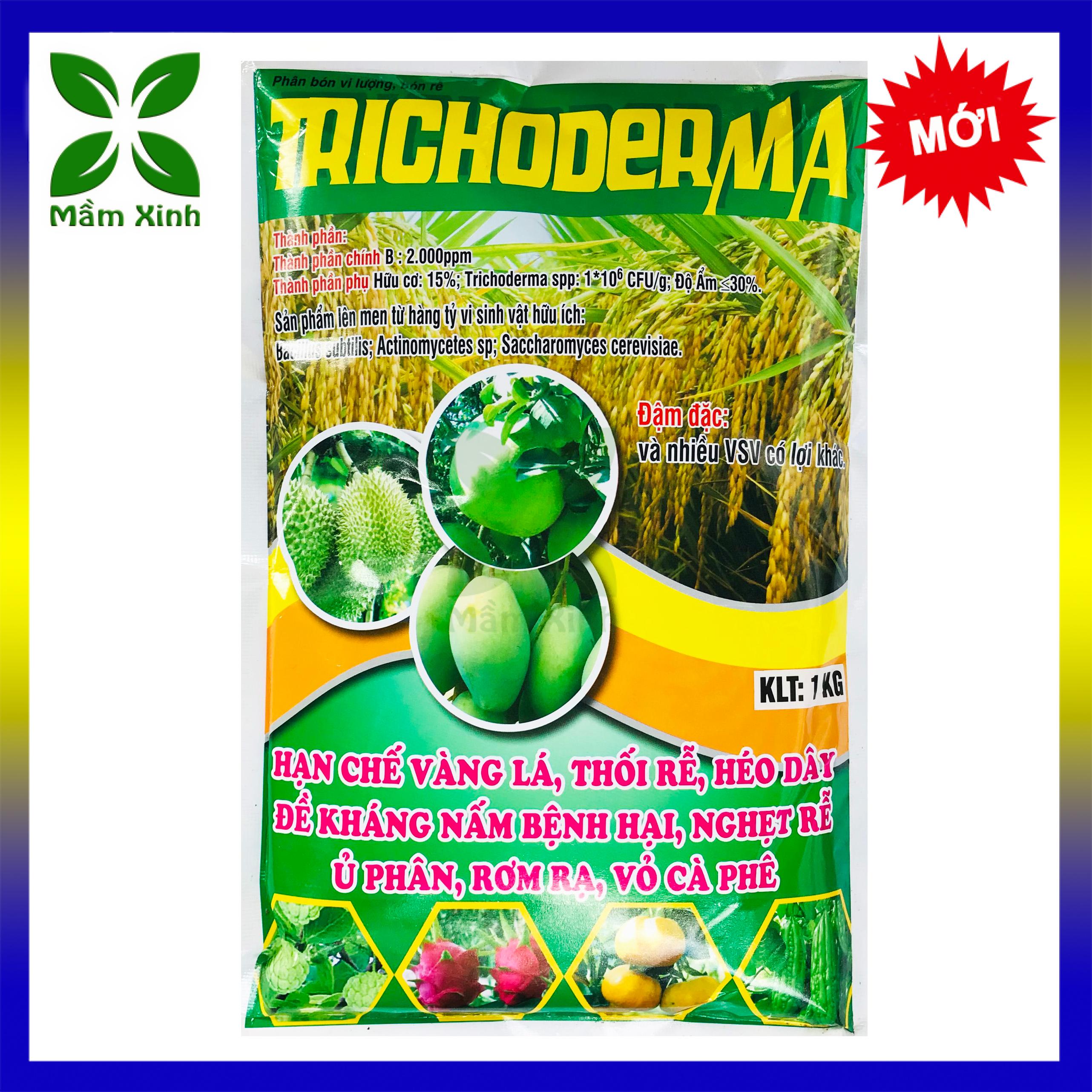 1KG TRICHODERMA dùng ủ phân hữu cơ, ủ rơm rạ, ủ phân rác nhà bếp với lượng bào tử nấm tricoderma hàm lượng cao, ngăn mùi hôi khi ủ phân