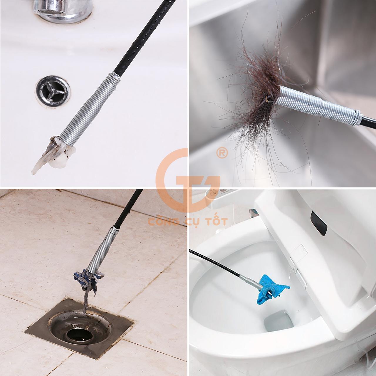 Dây thông tắc cống - Dây gắp rác thông cống