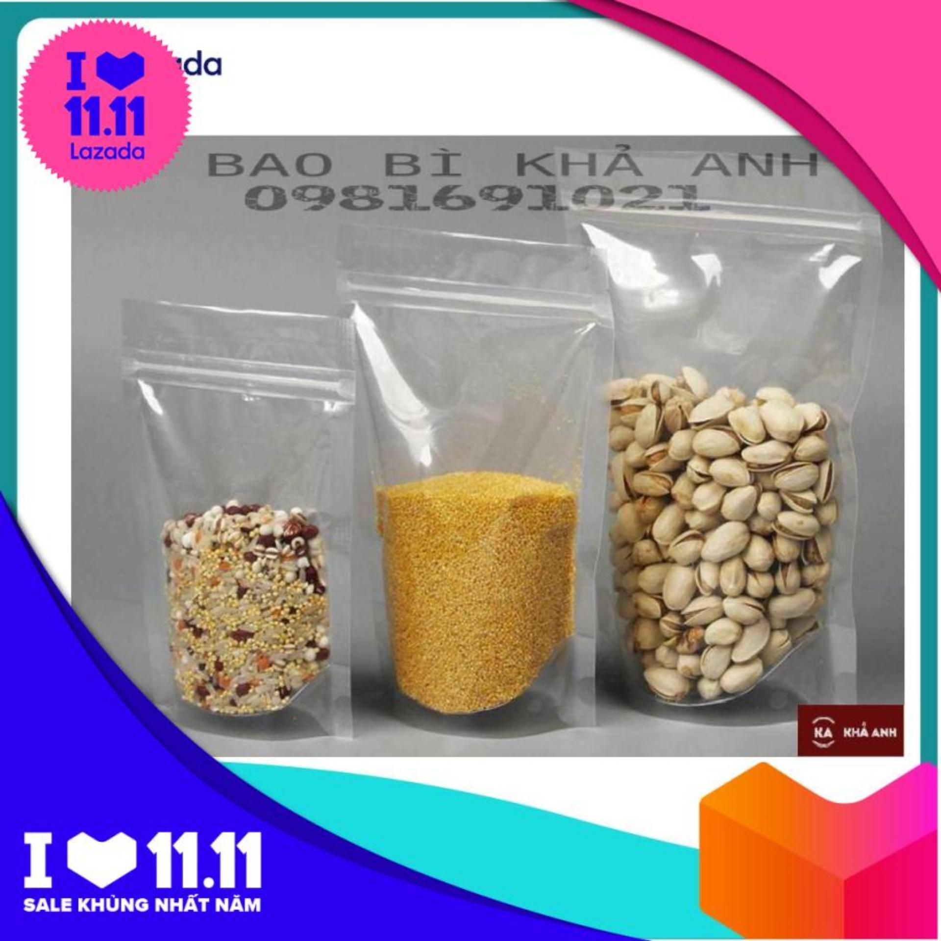 1kg TÚI ZIP TRONG ĐÁY ĐỨNG (ZIPPER) - MH31160
