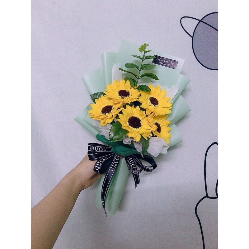 Bó hoa hướng dương sáp thơm MS 05N