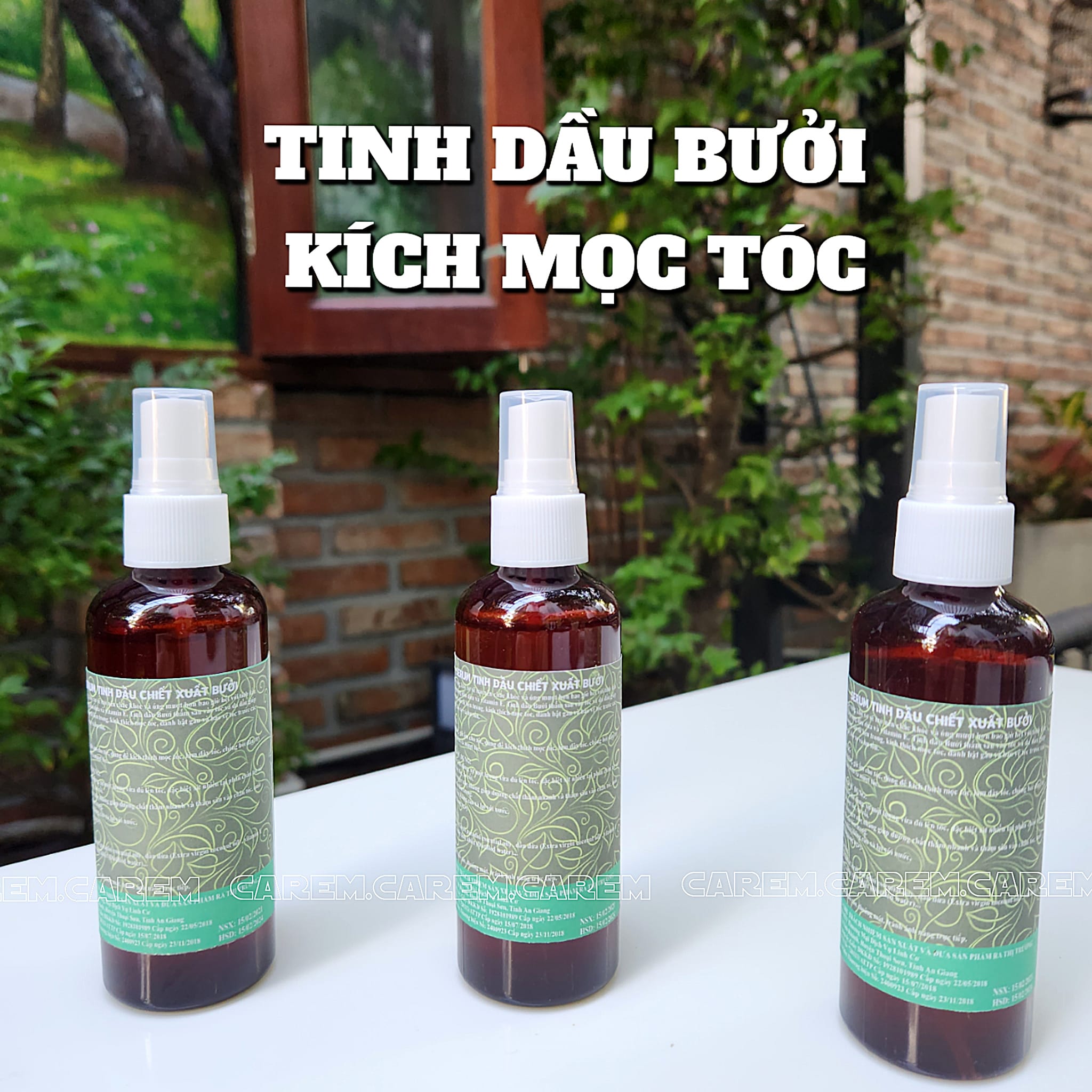 Tinh dầu bưởi xịt tóc