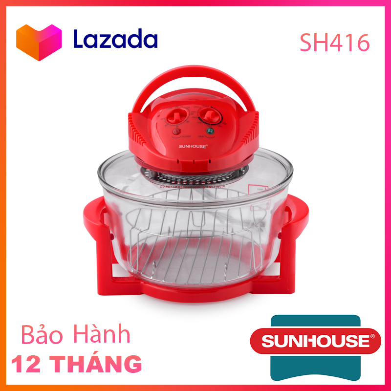 [Sunhouse Chính Hãng] Lò Nướng Thủy Tinh 12 Lít Sunhouse SHD416