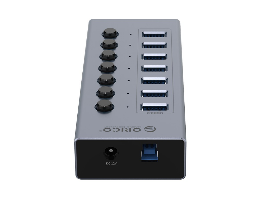 Bộ chia usb hub 7 cổng usb 3.0 orico bt2u3-7ab-gy