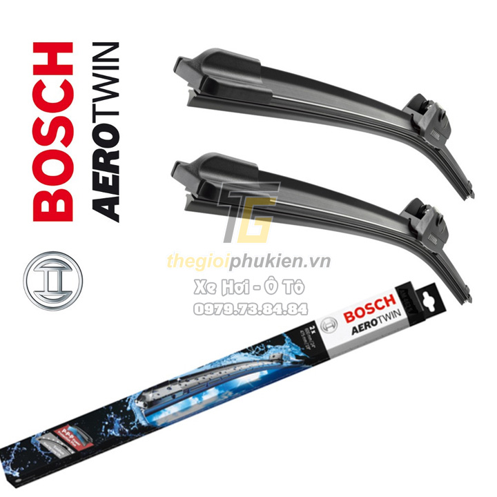 Combo 2 cần gạt nước Bosch A558S AeroTwin Euro theo xe Peugeot 3008, 5008