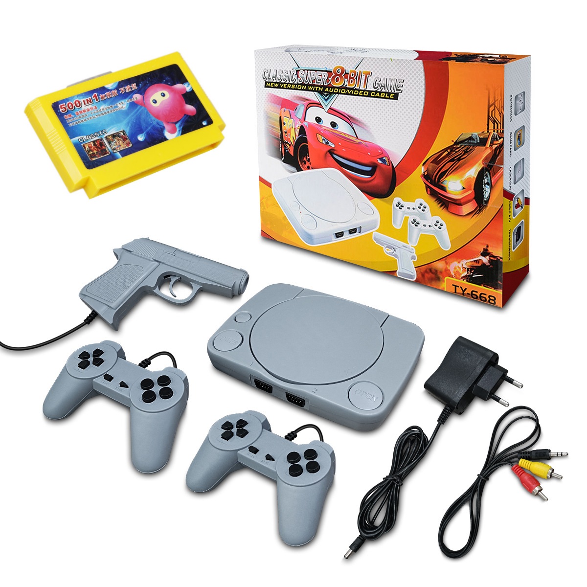 Máy game băng nhựa game s(Xám trắng)