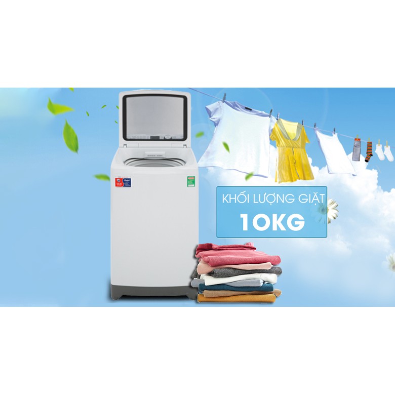 [TRẢ GÓP 0%] Máy giặt Aqua 10 Kg AQW-FR100ET W  (Giá áp dụng giao tại HN, HCM& các tỉnh liên hệ shop)