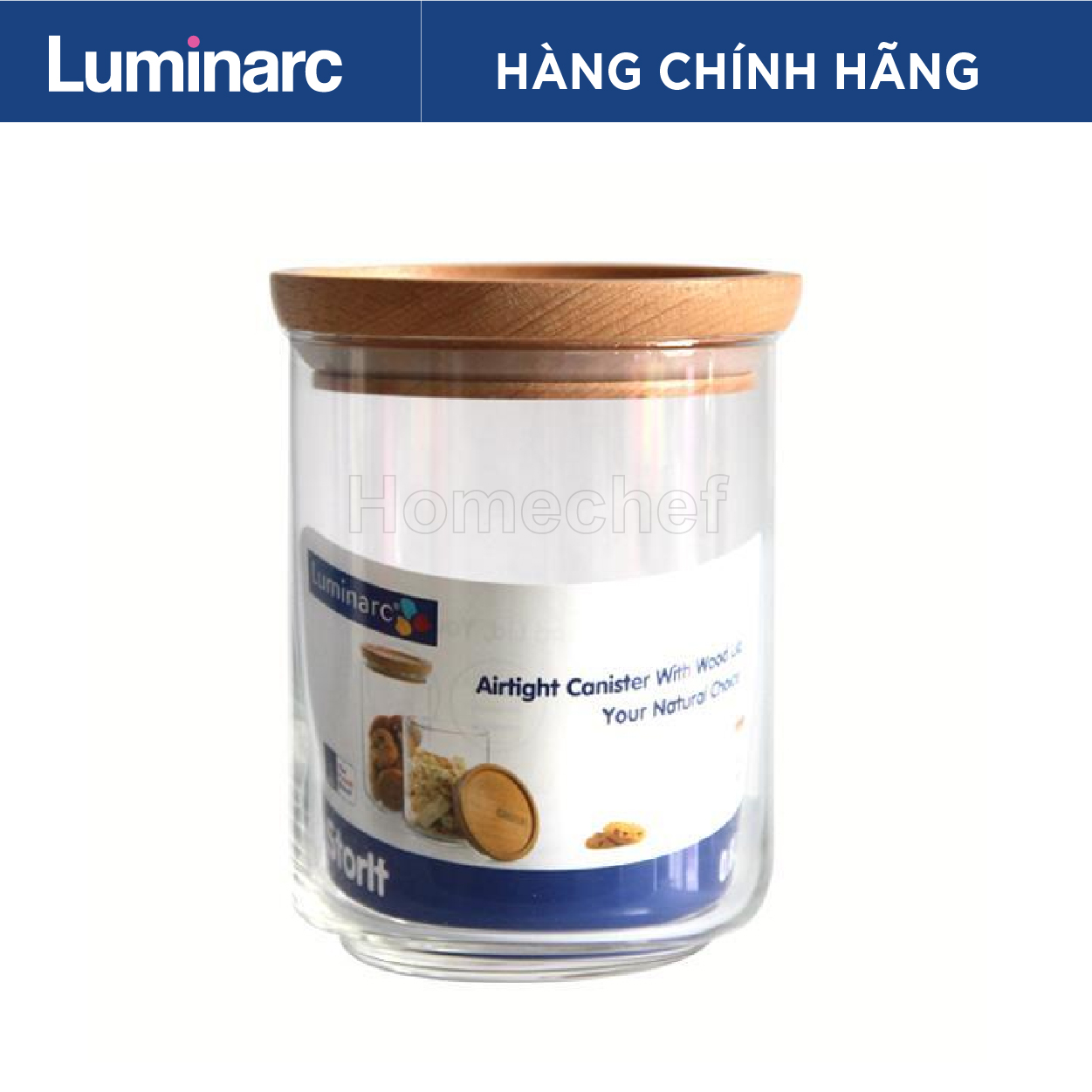(ảnh thật) Hũ thủy tinh Luminarc Storit 800ml - L0132