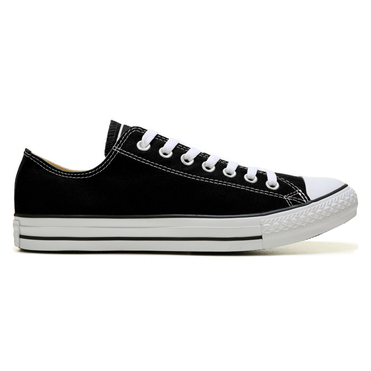 [HCM]Giày Vải Sneaker  CV Cổ Thấp Màu Đen Nam