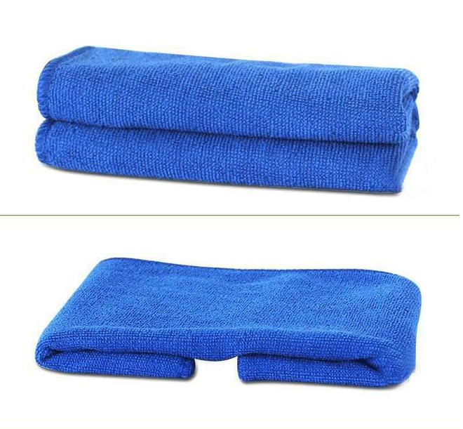 [30x60cm] Khăn lau xe ô tô microfiber xanh siêu thấm hút