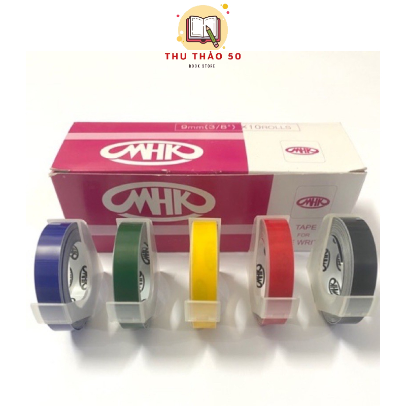 Dây keo dùng cho máy bấm chữ nổi.