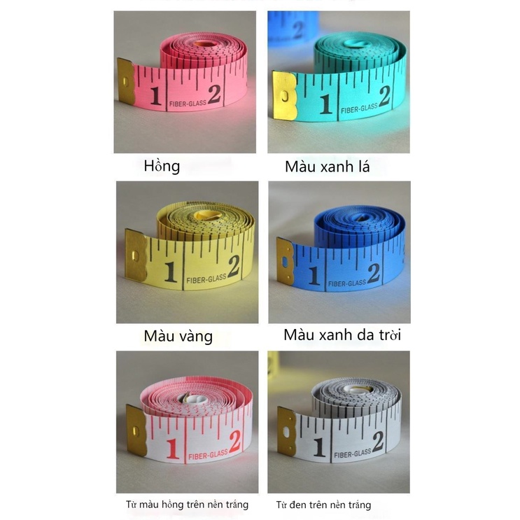 Thước Dây May Đồ Thước dây theo dõi vòng eo bụng Thước Dây Đo 3 Vòng 150cm