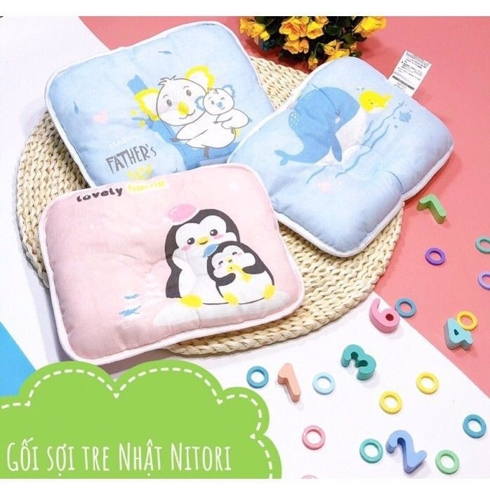 Gối xô sơ sinh siêu mềm mại goodmama cho bé