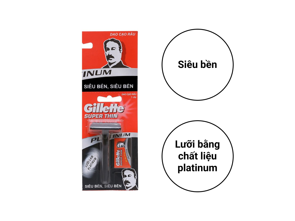 1 cây dao cạo lưỡi lam Gillette Super Thin Click Er-80