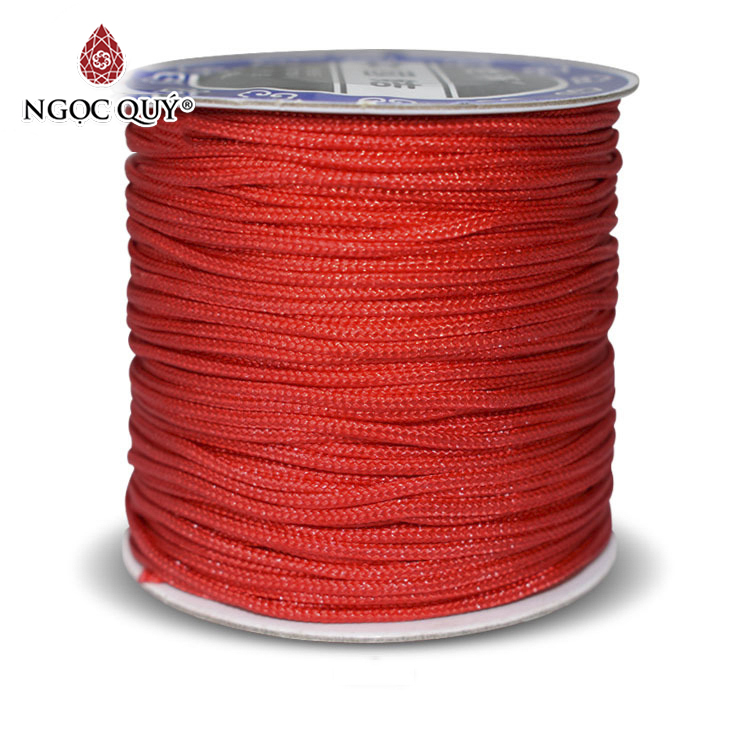 Cuộn dây vải dù handmade đường kính dây 1.5mm - cuộn dài 45m - Ngọc Quý Gemstones