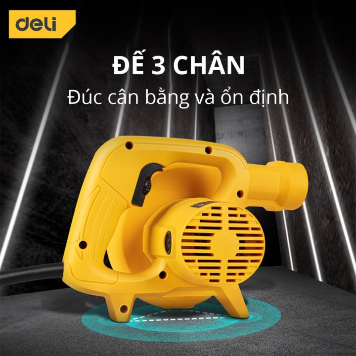 Máy Thổi Bụi Hút Bụi Cầm Tay 2 Chiều Deli Đa Năng - Tùy Chỉnh Tốc Độ 12000 Vòng/Phút g Suất 600W - DL661400/DL661600 - Hình ảnh 4
