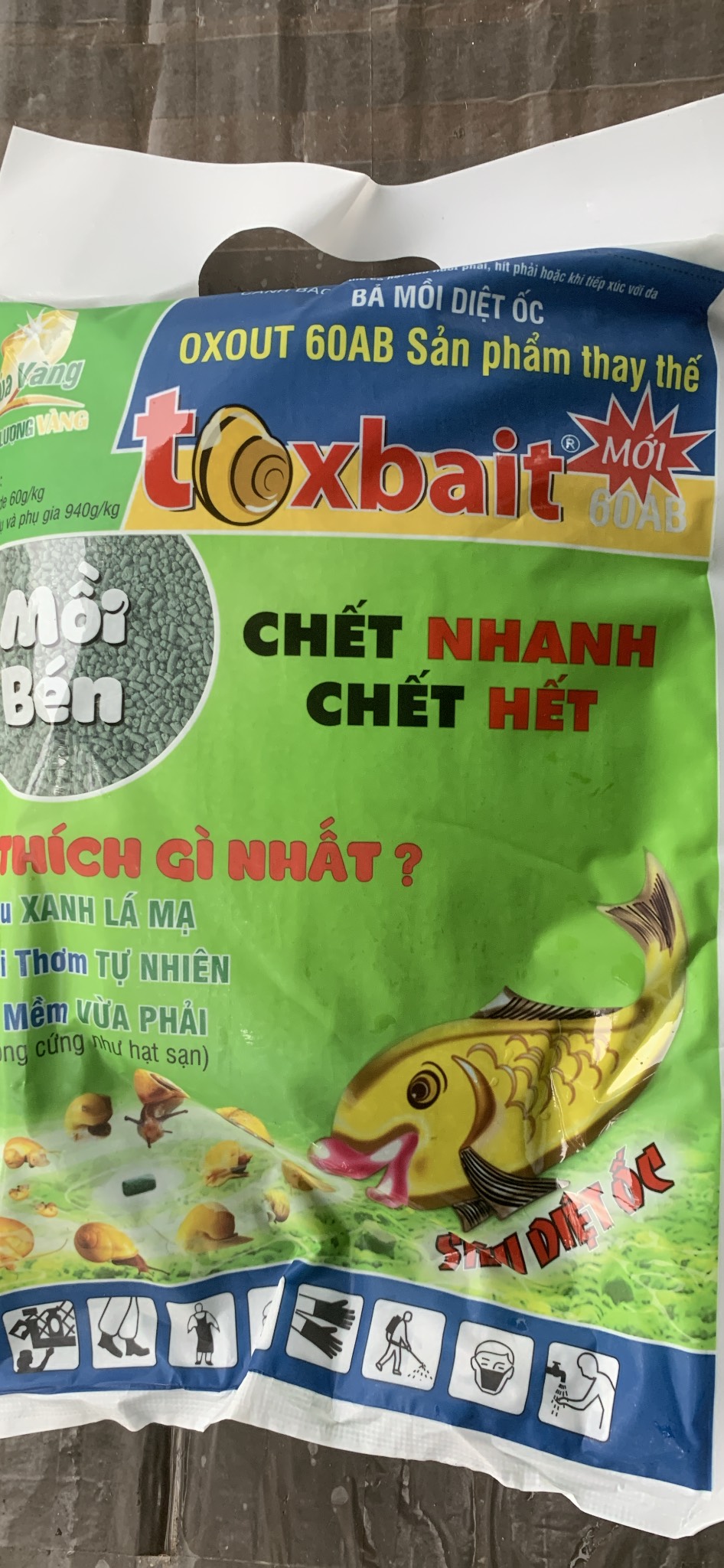 Sản phẩm ốc sên Toxbait 60AB dạng hạt 1kg
