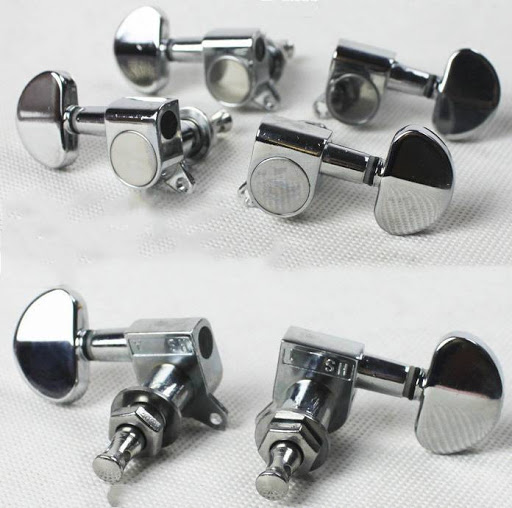 Khóa Đàn Guitar Acoustic loại Xịn giữ dây màu bạc Phân Phối Nhạc Cụ Phụ Kiện Chính Hãng SolG