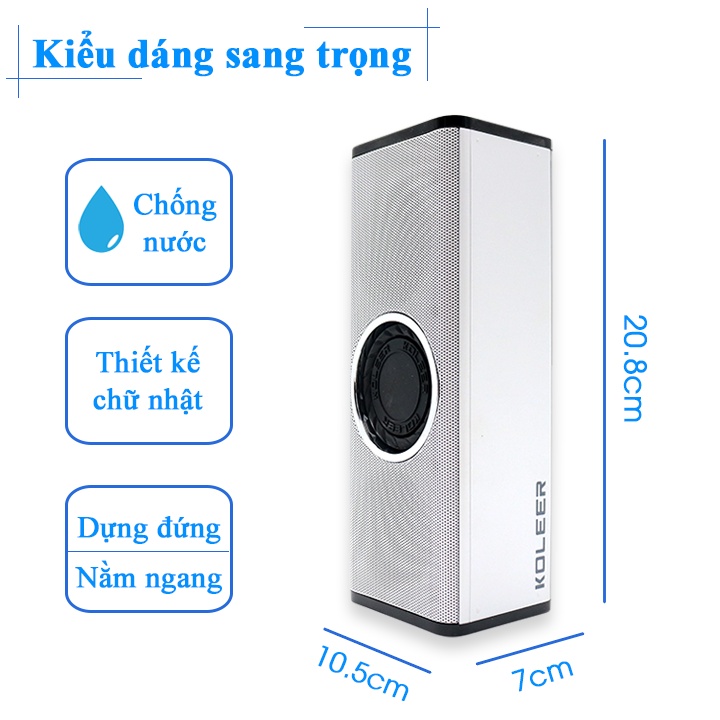 Loa Bluetooth KOLEER H5 [ BH 12 tháng ]