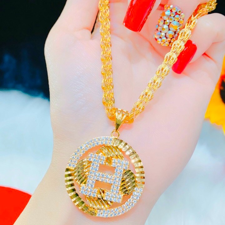 [HCM]Dây chuyền nữ đẹp Queen Shop- VD2100051-Sáng Như Vàng Thật Giống Thật 99% Không Đen Không Ngứa Chất Liệu Bạc Pha Hợp Kim Cao Cấp - Đeo Đi Tiệc