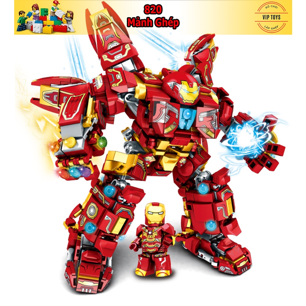 Bộ Đồ Chơi Lego Lắm Ráp Mô Hình Hulkbuster Iron man 568pcs ROBOT  HulkBuster IronMan Người Sắt  Giá Sendo khuyến mãi 165000đ  Mua ngay   Tư vấn mua sắm 