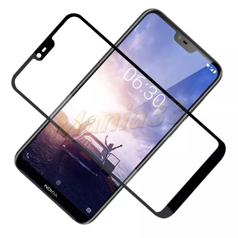 Cường lực full màn Nokia 6.1 Plus / Nokia X6 (Đen)