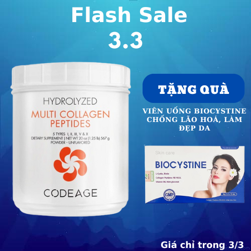 [HÀNG CÔNG TY] CodeAge Collagen Multi Collagen Peptides Đẹp Da Chống Lão Hoá