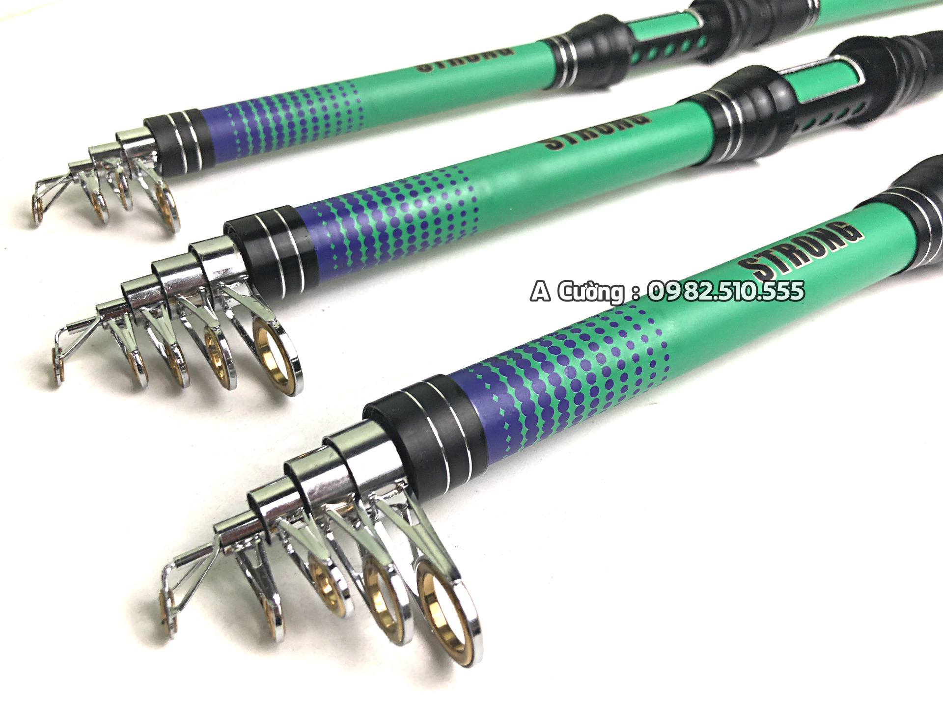 [ Siêu Khỏe ]Cần Câu Máy Rút STRONG đủ size 2m4 2m7 3m0 3m6 Cacbon Tải cá trên 10 kg