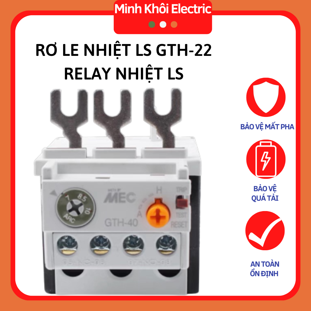 Rơ le nhiệt ls gth-22,relay nhiệt ls gth-22 cho khởi động từ gmc 9a-85a