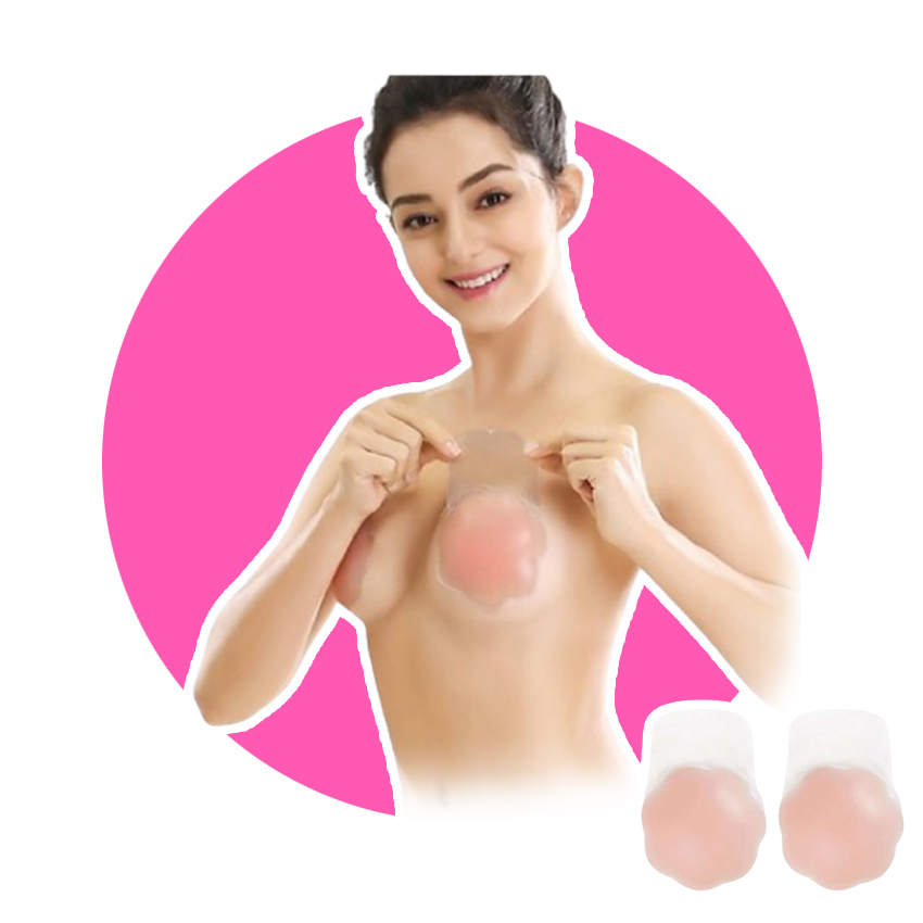MIẾNG DÁN NGỰC - Miếng dán kéo ngực Silicon 500 (SIZE TO 10CM ) BIKINI HOT