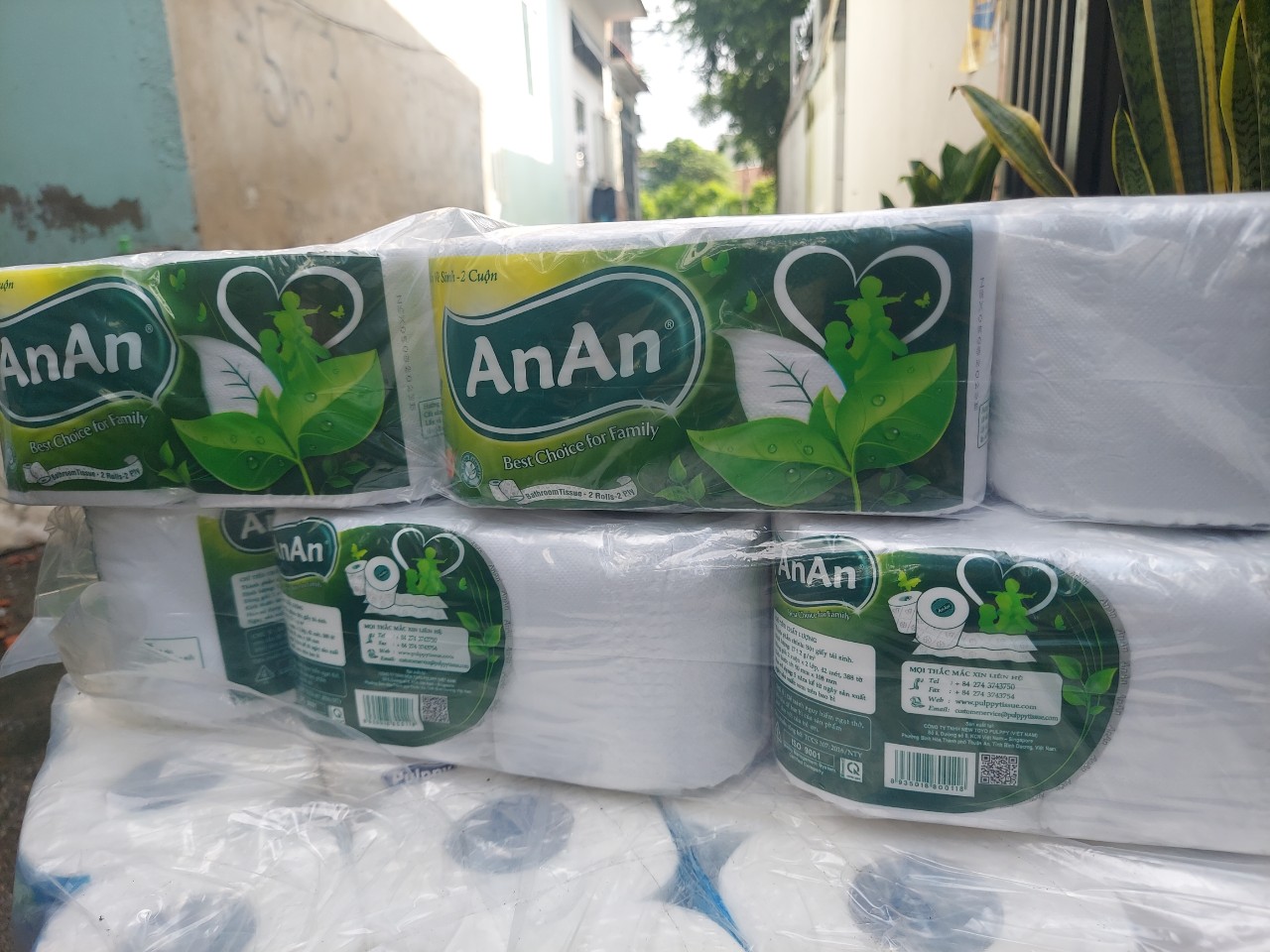 Giấy vệ sinh Anan ( 1 lốc/10 cuộn)