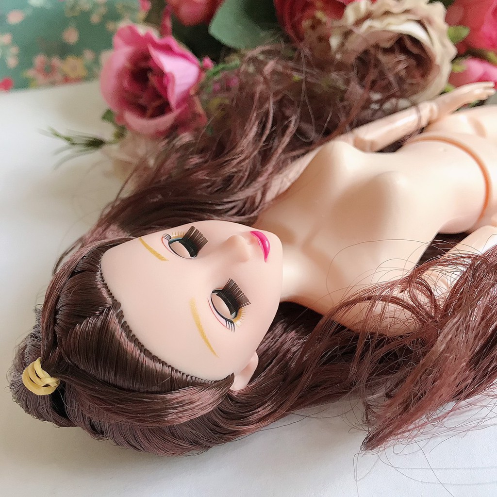 Búp bê trơn mắt chớp nhắm 30cm 20 khớp