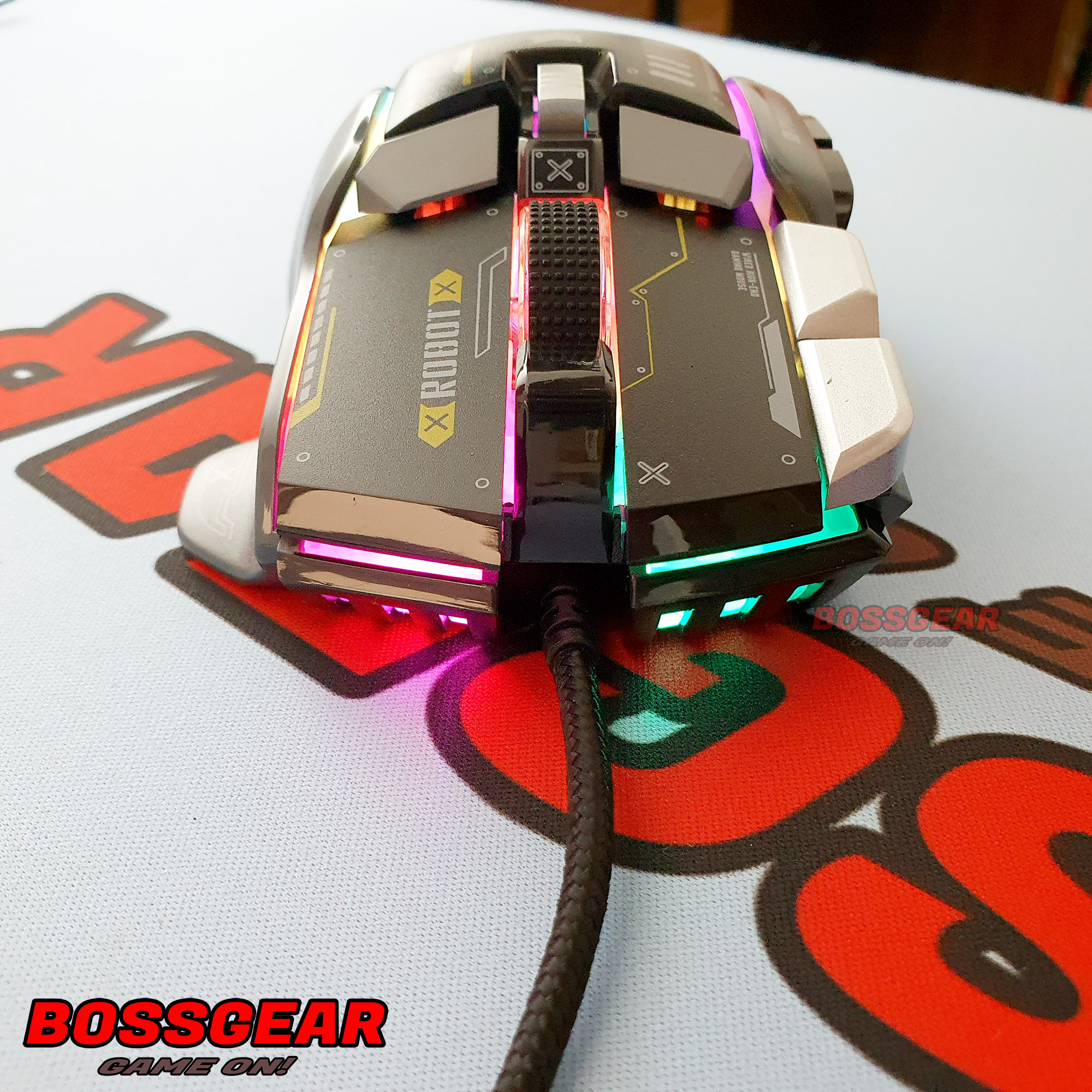 Chuột Gaming ROBOT G6 , LED RGB, 12000 DPI, Có phần mềm Macro
