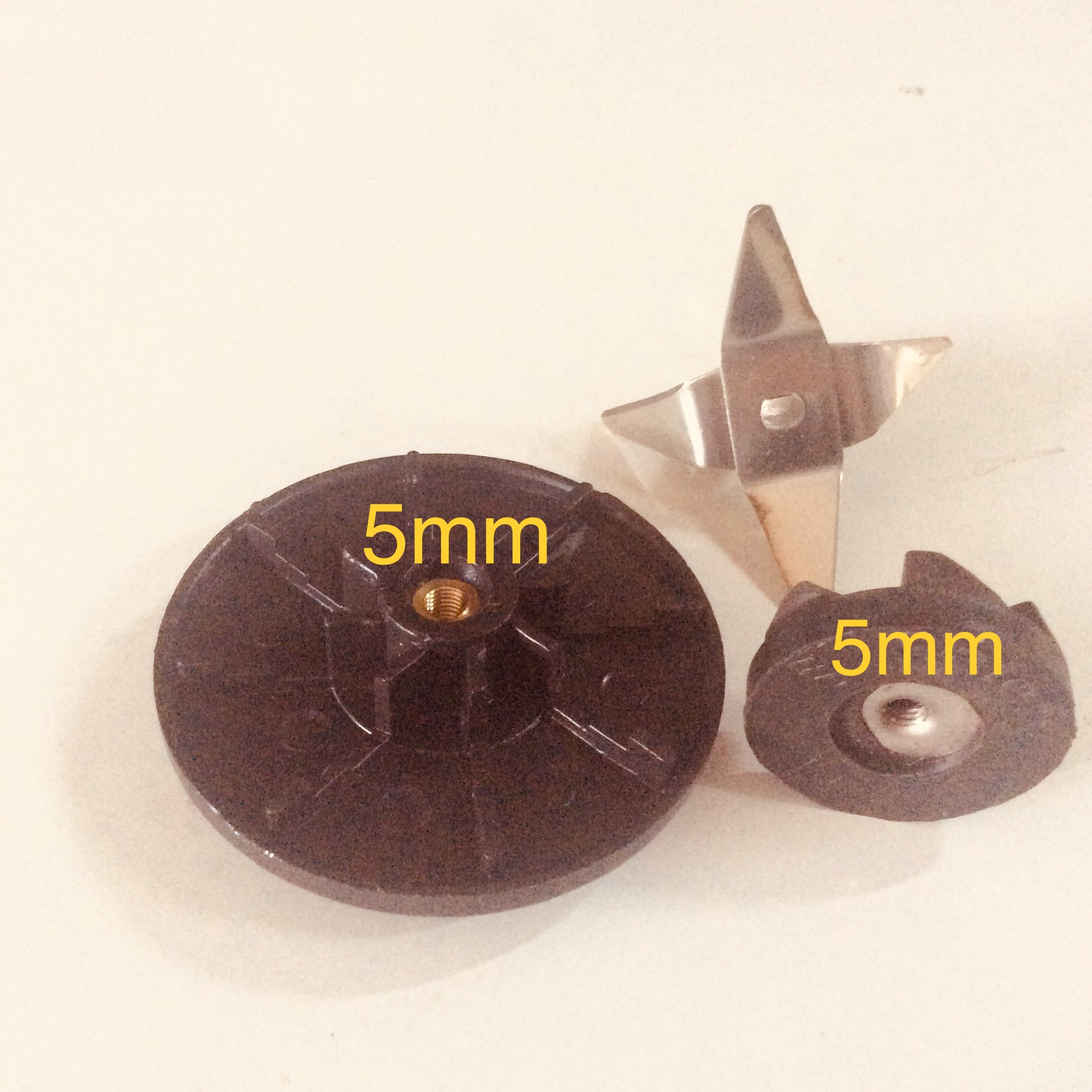 Combo bánh răng nhựa máy sinh tố đk 67mm và nhông cao su đk 35mm ren 5mm vặn ngược phụ kiện máy xay