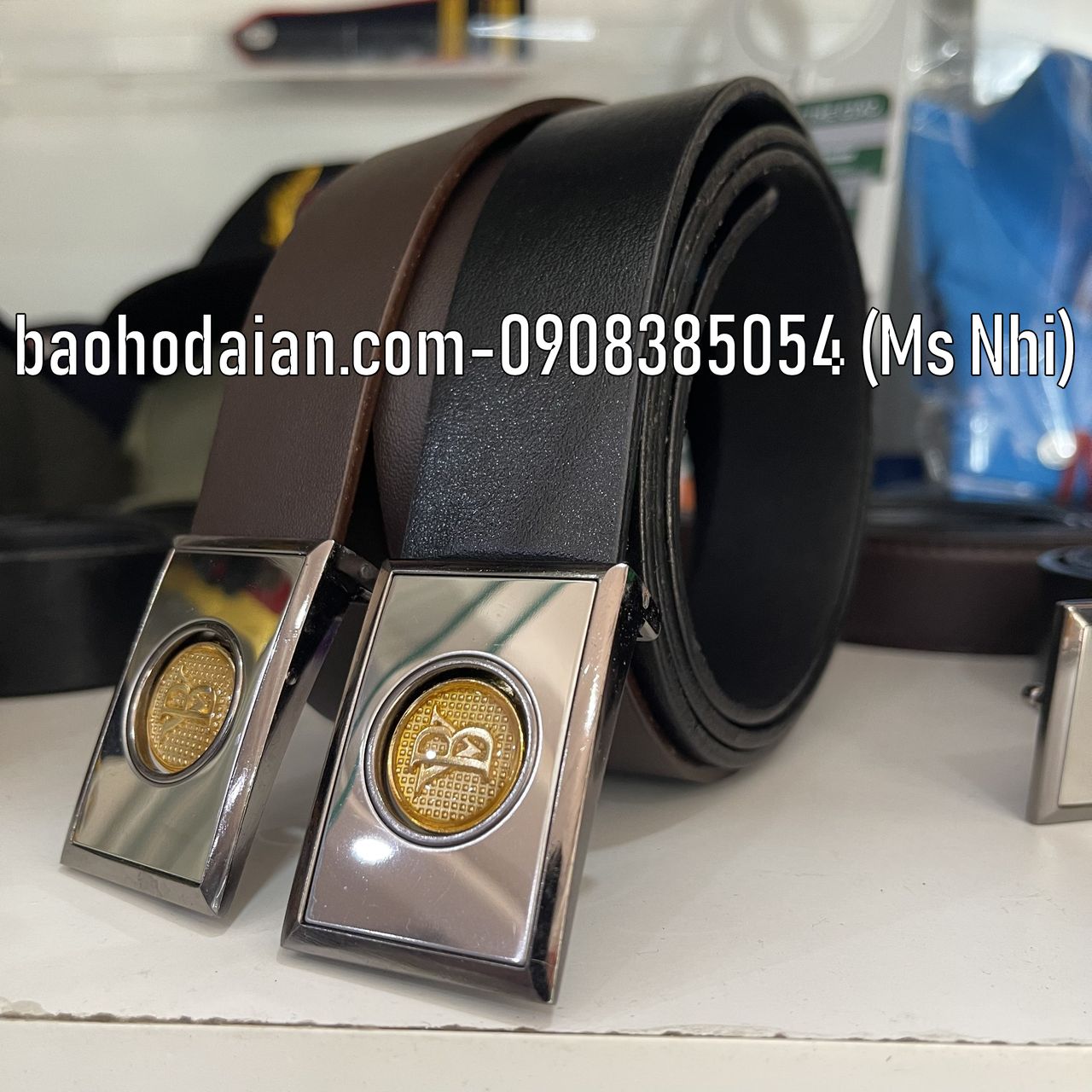 Thắt lưng bảo vệ mặt trong kèm chữ BV