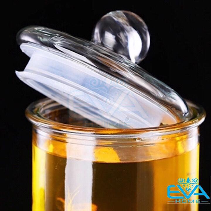 Bình Thủy Tinh Ngâm Rượu 3 Lít Cao Cấp - Hũ Thủy Tinh Trụ Trơn TT3L Nắp Kín Ngâm Sâm, Hoa Quả, Đựng Thực Phẩm