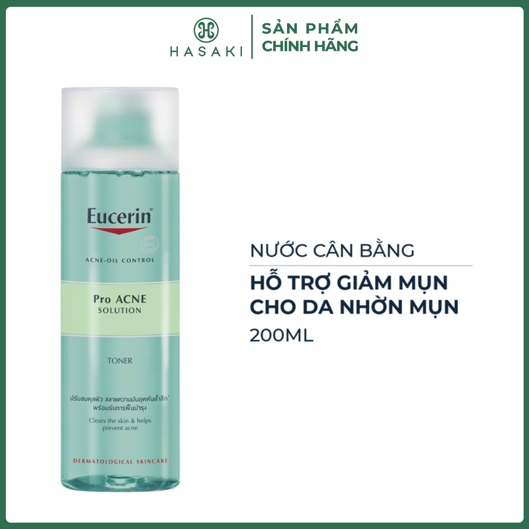Toner Eucerin Dành Cho Da Nhờn Mụn Pro Acne Solution Toner Hasaki Sản Phẩm Chính Hãng