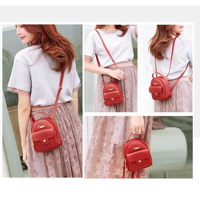 [HCM]Balo Mini Chleo Siêu Xinh Đỏ