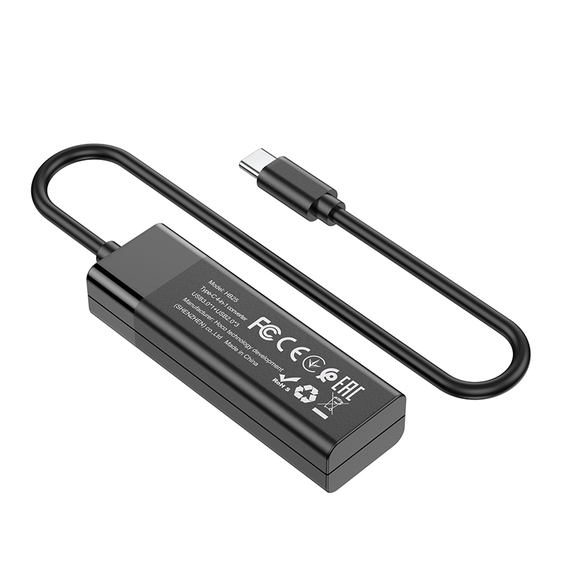 Hub chia Hoco HB25 Cổng Type-C ra 1 cổng USB 3.0 + 3 cổng USB 2.0