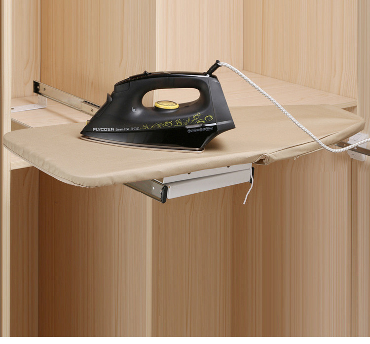 Euro Quality - Bàn Ủi Âm Tủ Mat Rack Thông Minh (Xám)