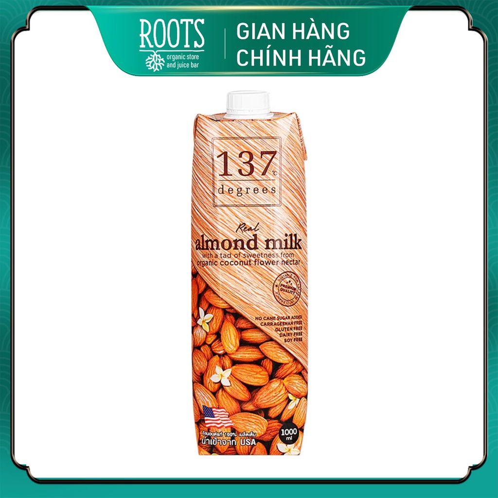 Sữa Hạnh Nhân Mật Dừa, Almond Milk with Coconut Flower Nectar