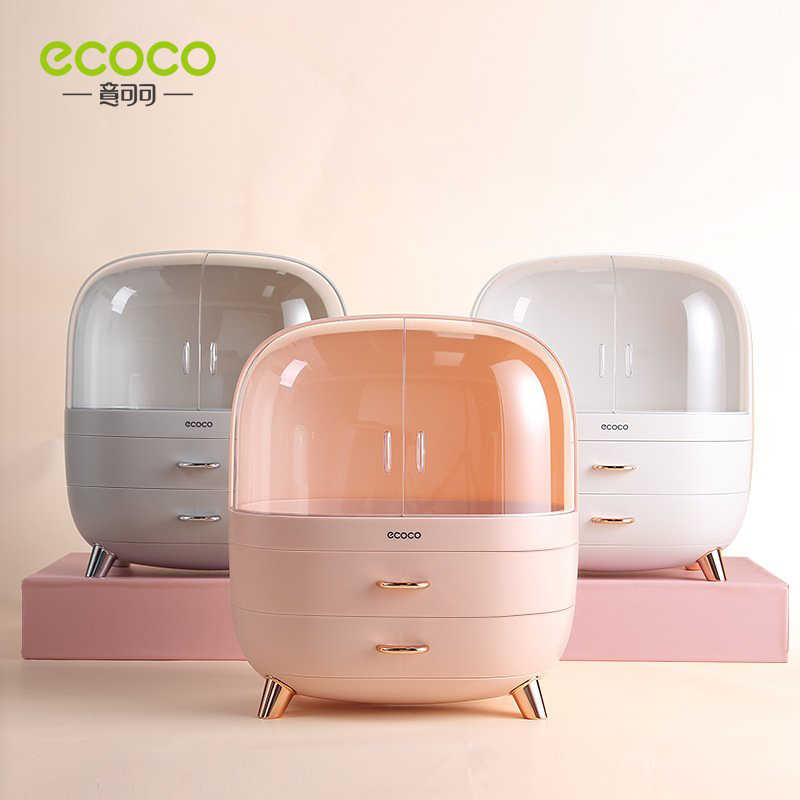 Tủ đựng mỹ phẩm có nắp Ecoco cao cấp E2013+E2014