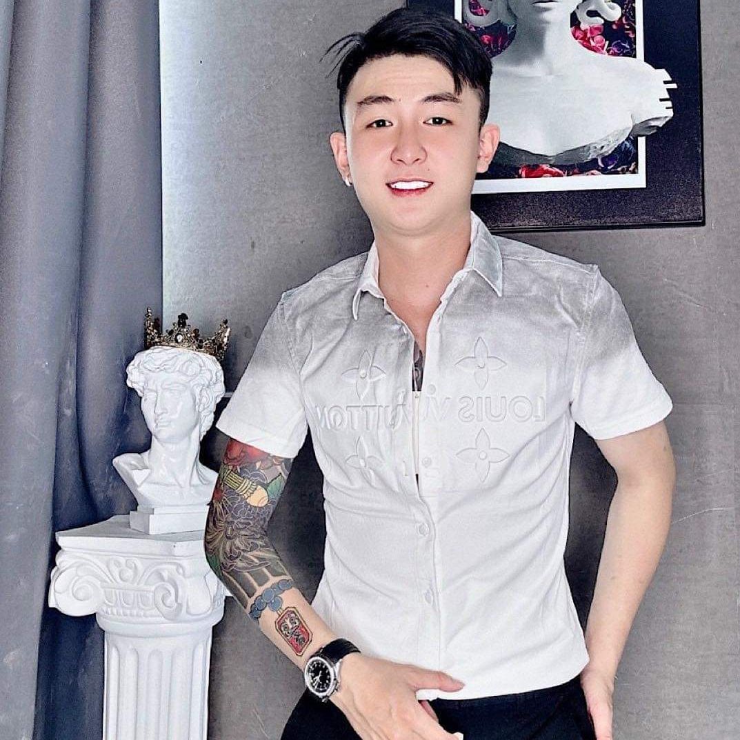 Áo sơ mi nam tay ngắn phối họa tiết in nổi chất đũi dày co giãn nhẹ form chuẩn dáng đẹp sang trọng mẫu mới cao cấp